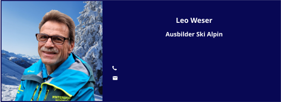 Leo Weser Ausbilder Ski Alpin   	 