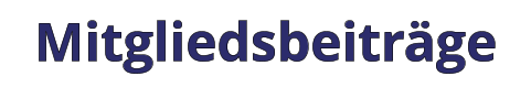 Mitgliedsbeiträge