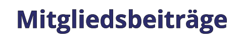 Mitgliedsbeiträge